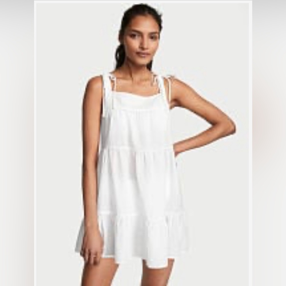 Tiered Mini Dress Coverup
